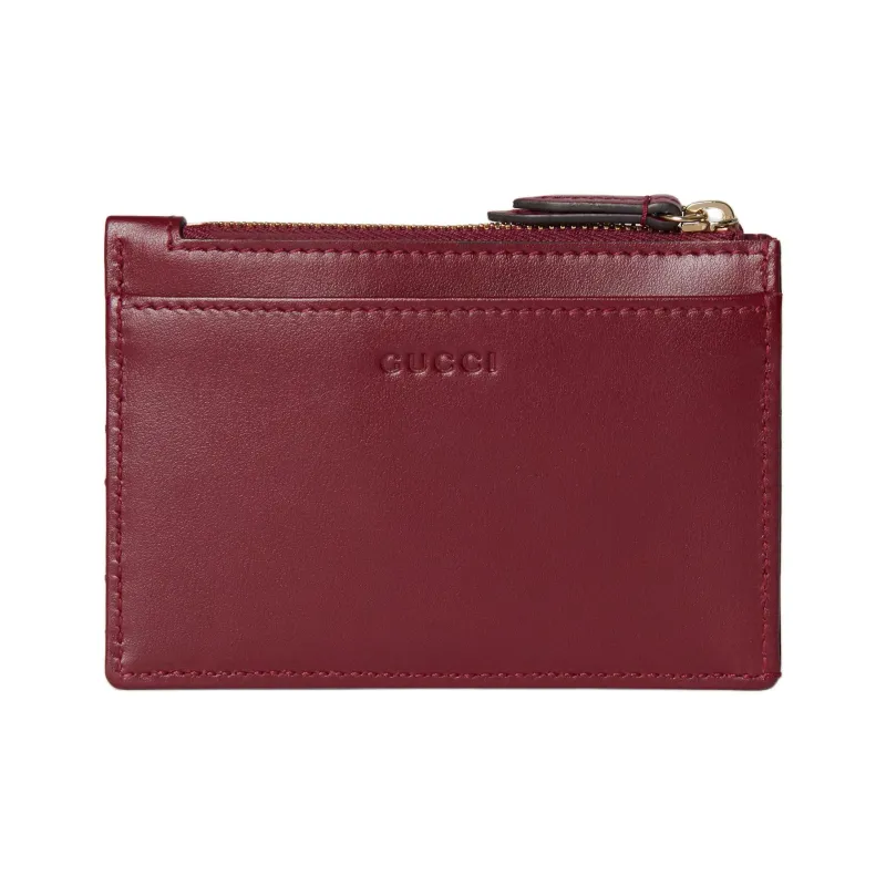 GUCCI GG Marmont Leather Key Pouch Women's Red-3