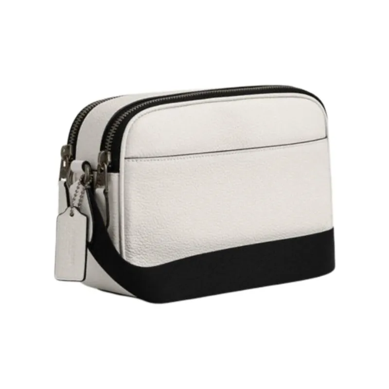 COACH Graham Cow Leather Shoulder Bag Medium Size Unisex Chalk White-2