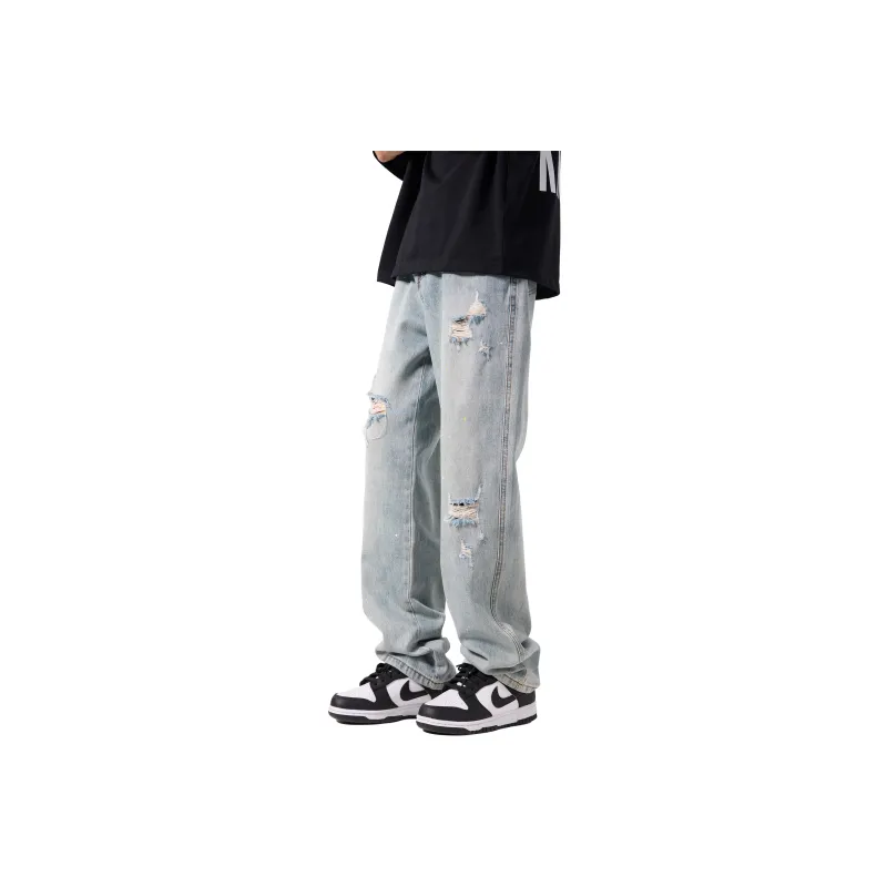 FAIRWHALE Jeans Unisex Light Blue-0