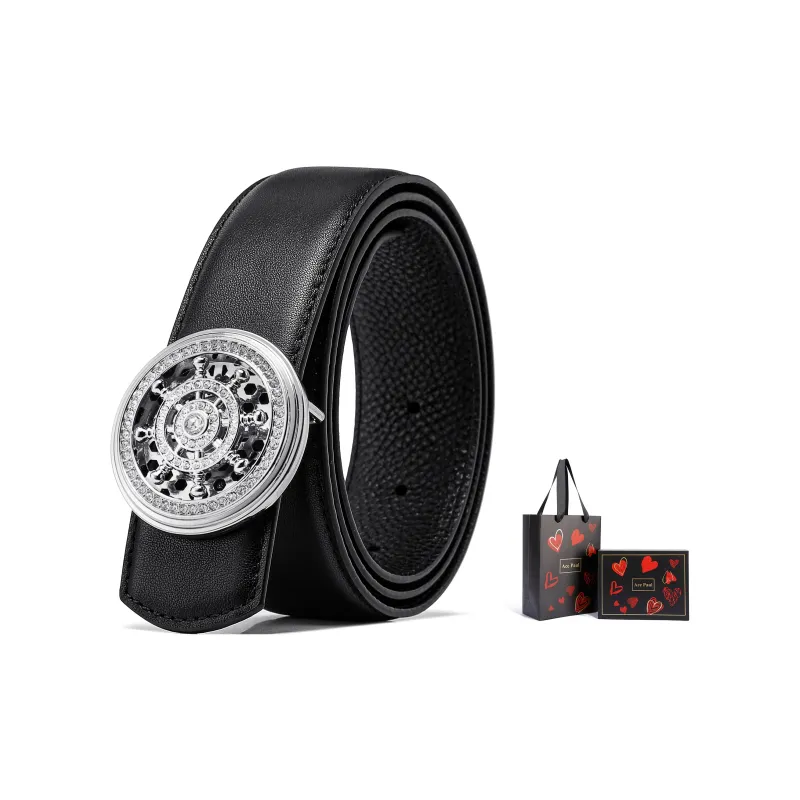 Ace Paul Cow Leather Belt Unisex Width 3.8cm-12