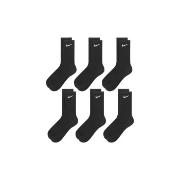 Nike Mid Calf Socks Men's 6 Pack Black