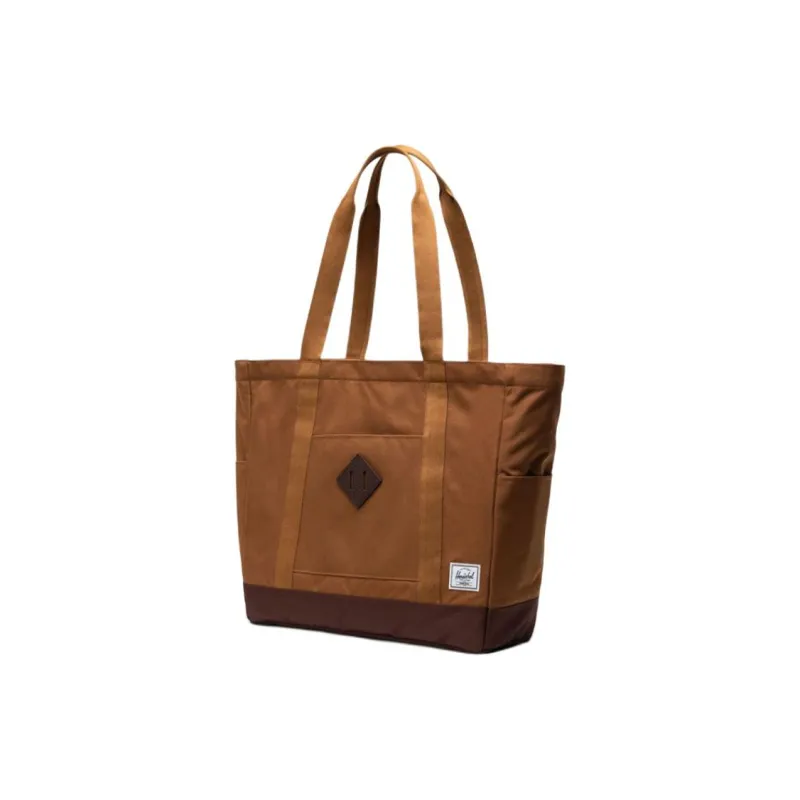 Herschel Recycled Material Tote Bag, Shopping Bag, Shoulder Bag Unisex Brown-1
