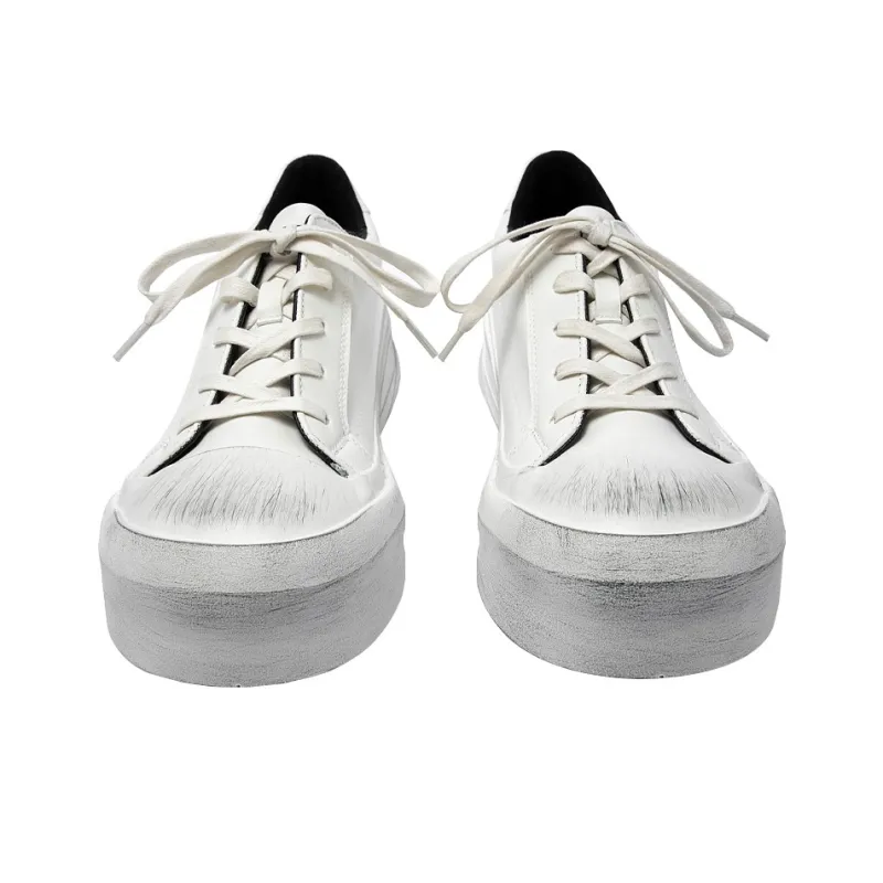 HELIOT EMIL Low Top Skateboard Shoes Men's White/Black-2