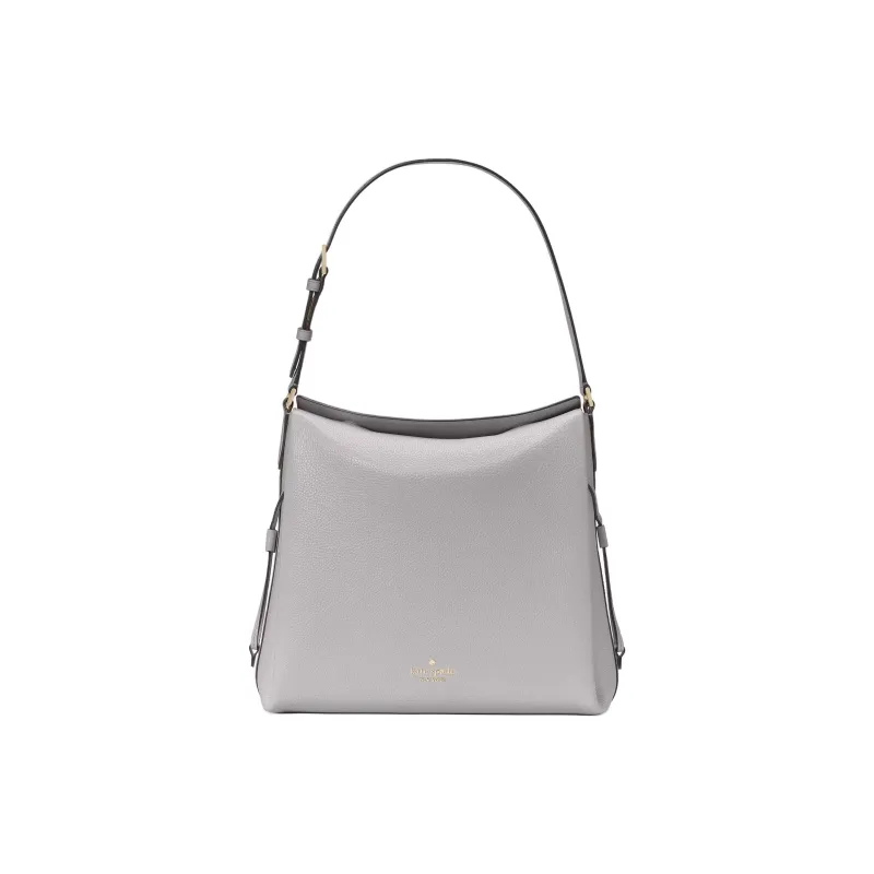 Kate Spade Dumpling Litchi Grain Cow Leather Shoulder Bag Tubas Women's Mountain Gray-0