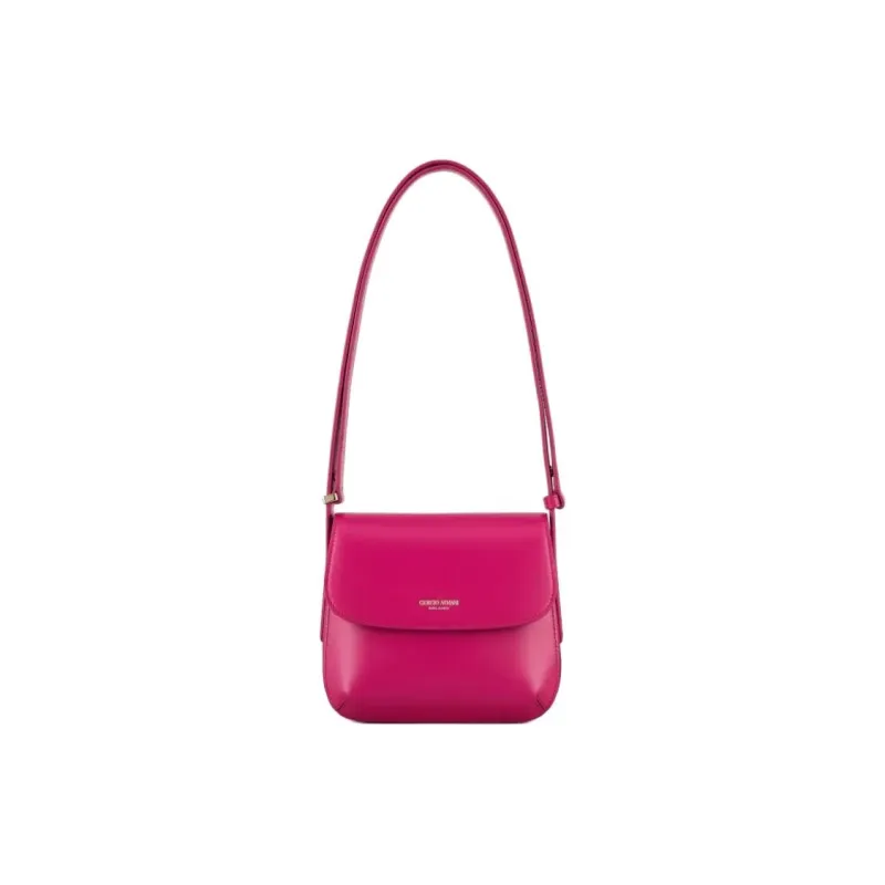 AMANI Cow Leather Shoulder Bag Trumpets Women's Rose Red-0
