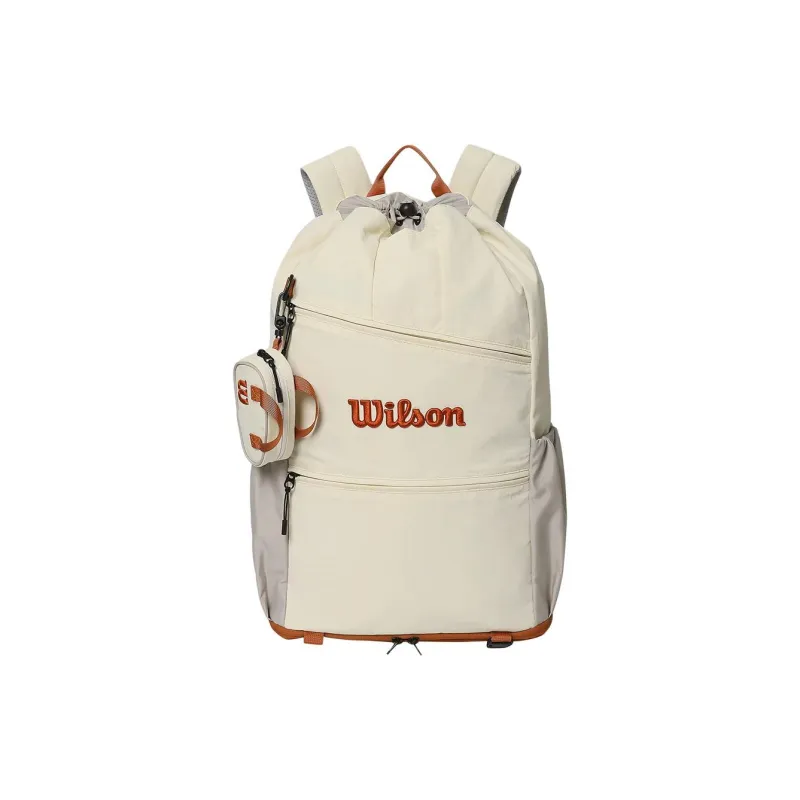 Wilson Polyester Backpack Unisex White-14