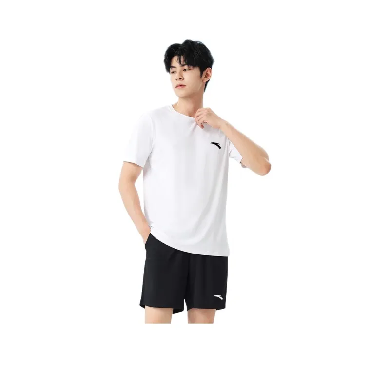 ANTA T Shirts Kids Pure White/Basic Black-0