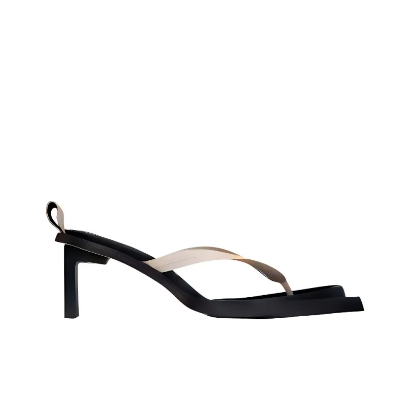 MIISTA Flip Flops Women's Light Brown-1
