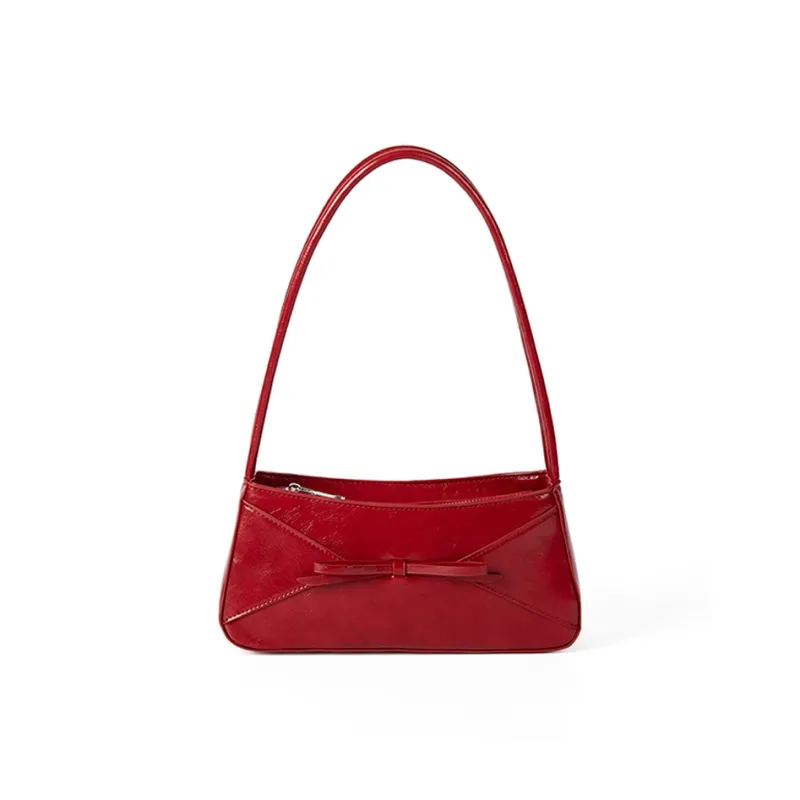 HAWA PU Shoulder Bag Women's White/Black/Red-6