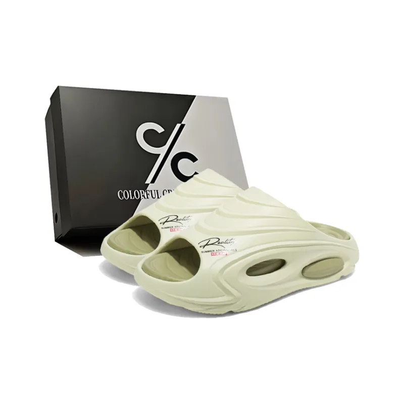 Colorful Creations EVA Cut Out Slip Resistant Abrasion Resistant Quiet Slide Slippers Unisex-7