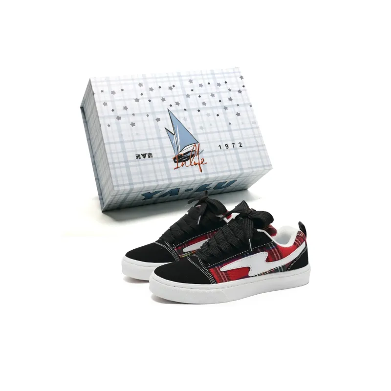Yalu Wear resistant And Lightweight Low Top Skateboard Shoes Unisex-30