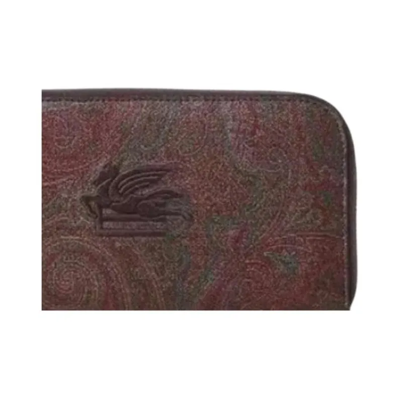 ETRO Fabric Wallet Men's Coffee-4