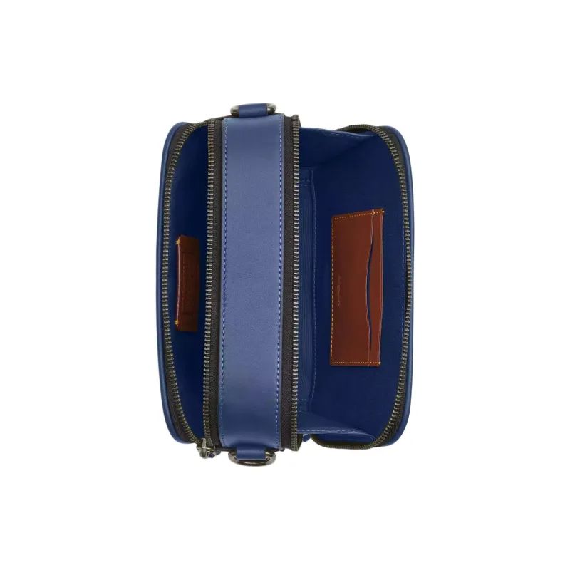 COACH Wyatt Denim Crossbody Bag, Shoulder Bag Trumpets Men's Blue & Dark Blue-2