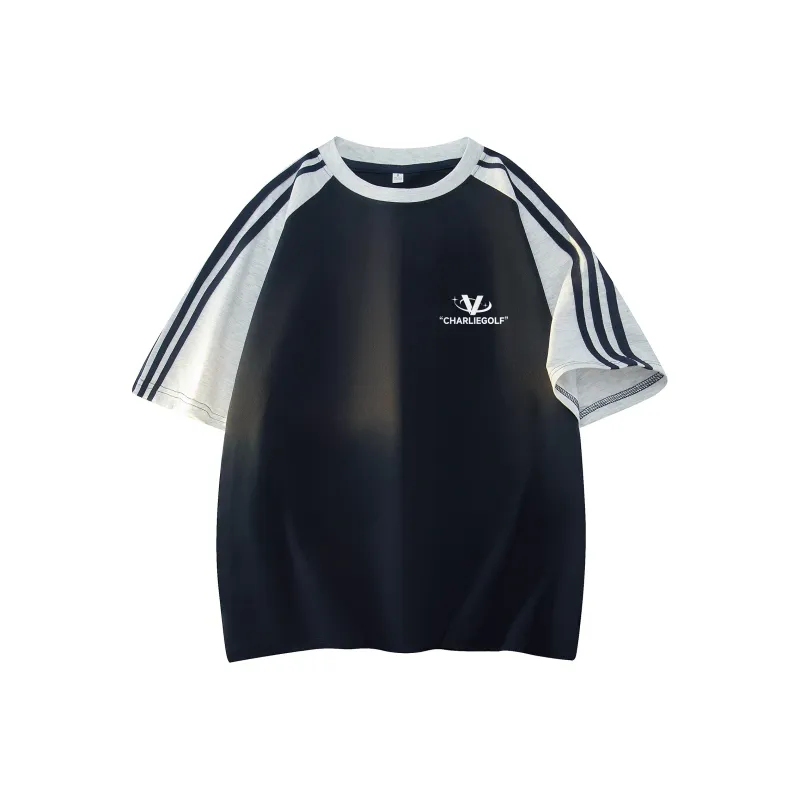 CHARLIE GOLF T Shirt Unisex Black & White-4
