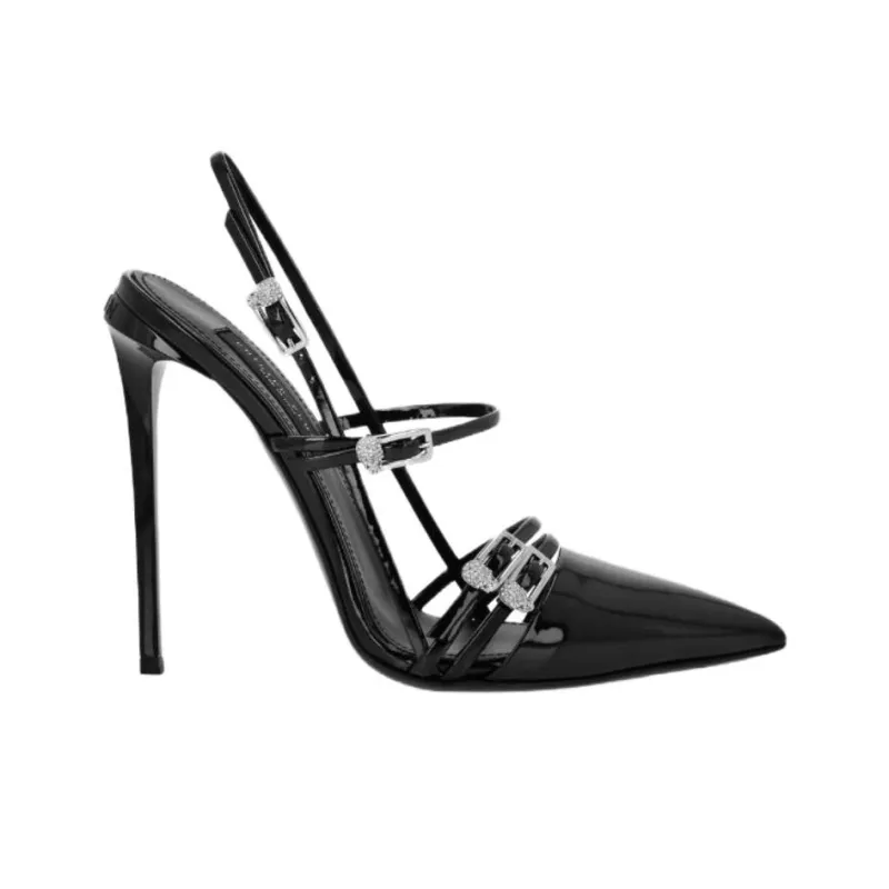 PHILIPP PLEIN Slim Heel High Heels Women's Black-1