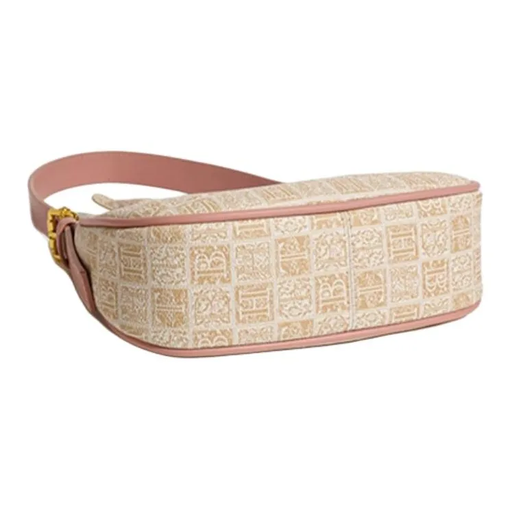 JANE KLAIN Synthetic Leather Shoulder Bag Women's Pink-5