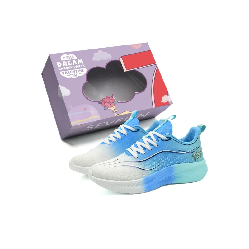 7 SEVFUN Running Shoes Unisex Low Top White/Pink/Green-18