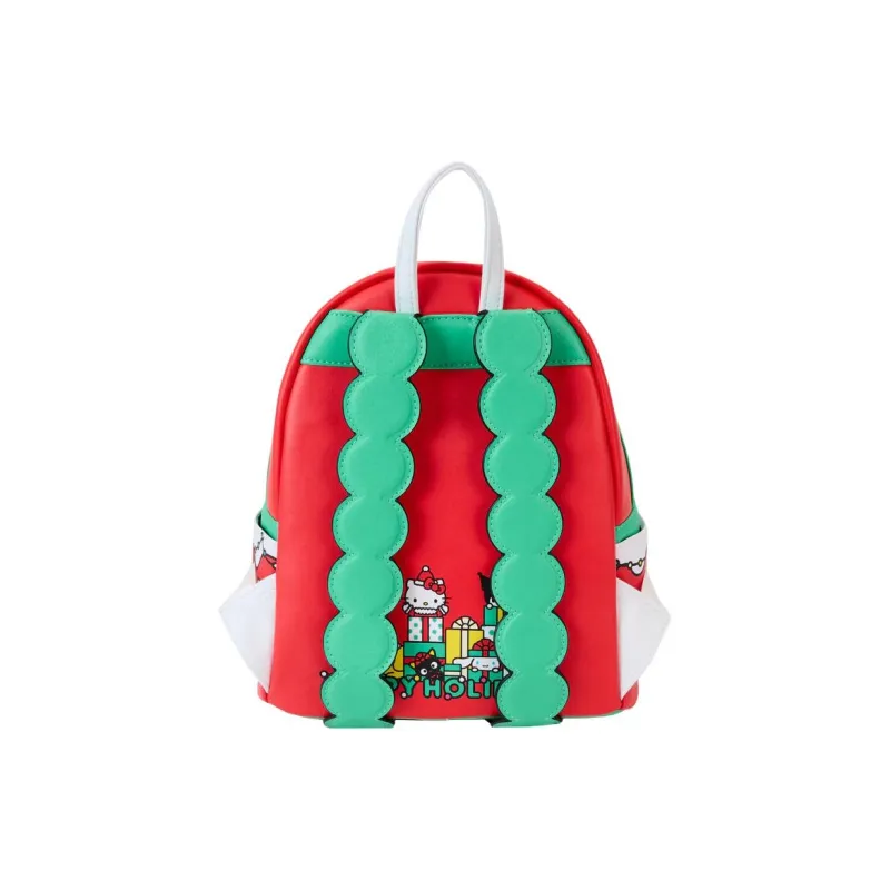 Sanrio Loungefly Collaboration Polyurethane Backpack Mini Women's Red & Multicolor-4