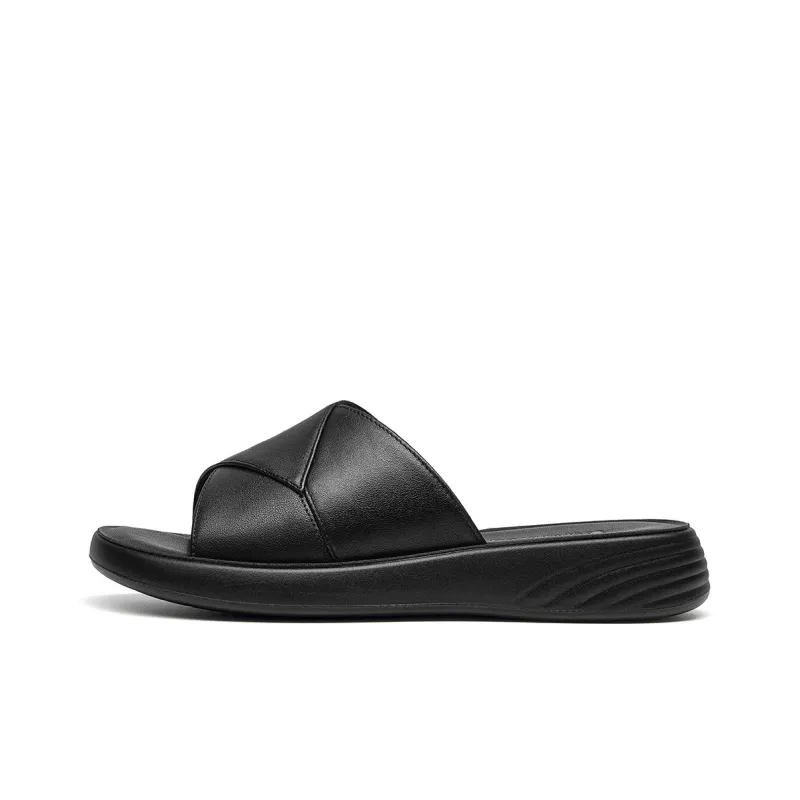 Spider King PU Polyurethane Slip Resistant Slide Slippers Women's Ecru-5