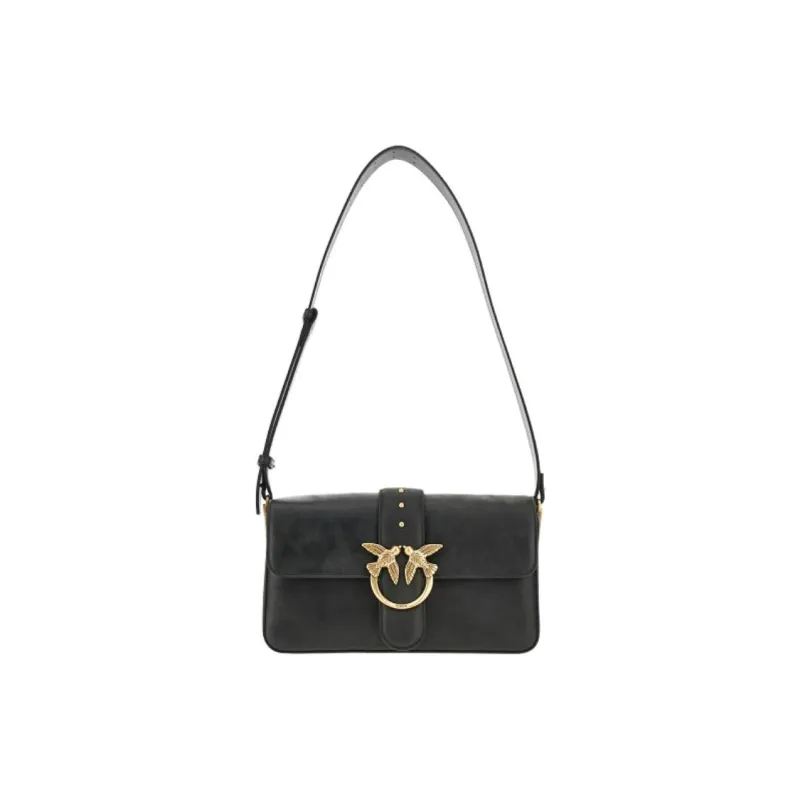 PINKO Leather Shoulder Bag Women's Black-0