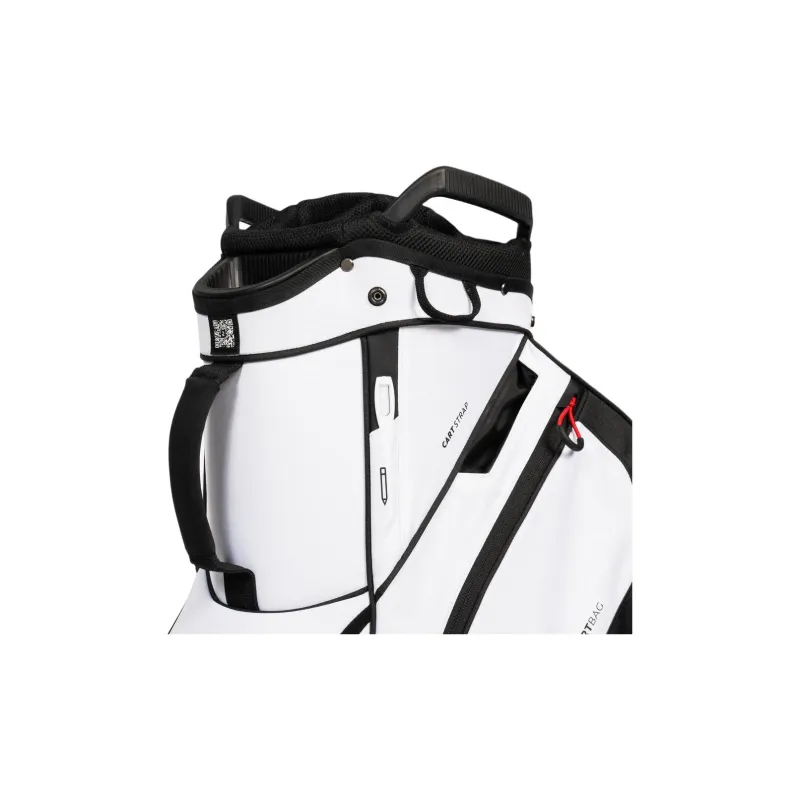 DECATHLON Polyester Golf Trolley Bag For Travel Storage Bag Men's Snow White & Black & Triumph Red-5