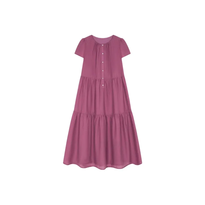 Mo Han Yi Mei Short Sleeved Dress Women's-0