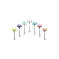 [Single]3mm White Zircon Stud Earrings