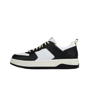HUGO BOSS Kilian Tennis Low Top Skateboard Shoes Men's Black & White