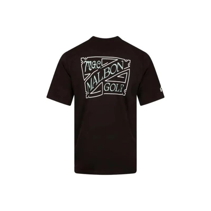 Malbon Golf T Shirt Men's Black-1