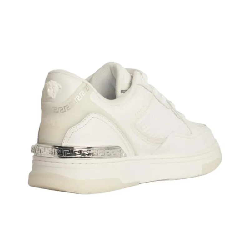VERSACE Greca Versace Low Top Skateboard Shoes Men's White-3