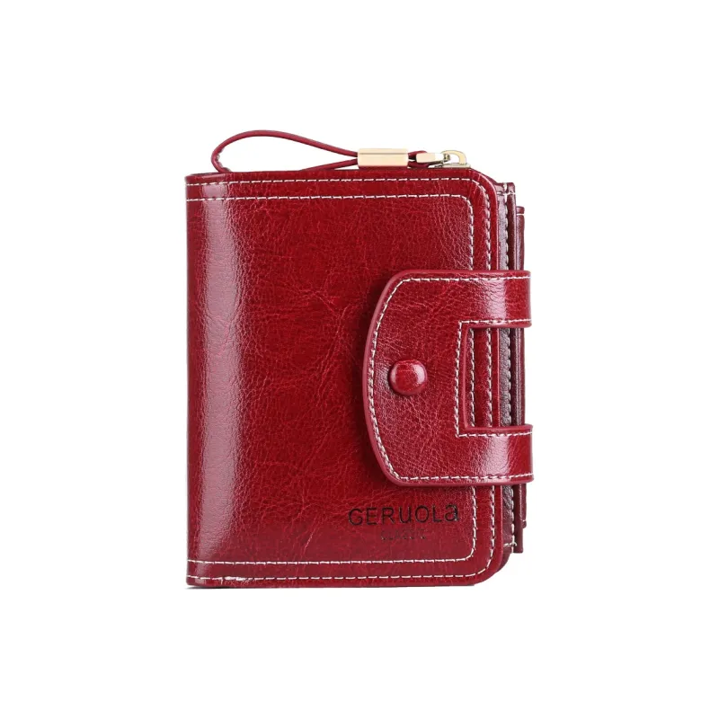 Gorora Cow Leather Wallet Regular Women's Multicolor-0