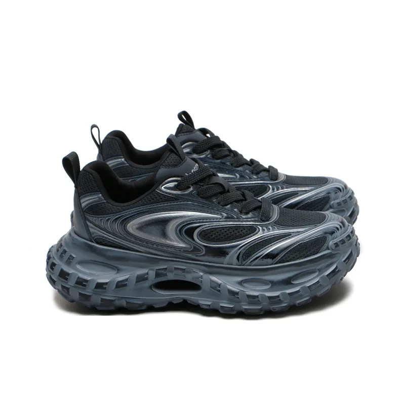 Meixi Slip Resistant, Abrasion Resistant, Breathable Low Top Chunky Sneakers Men's-1