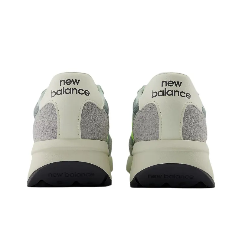 New Balance 370 Abrasion Resistant Low Top Casual Shoes Unisex Green Gray-4