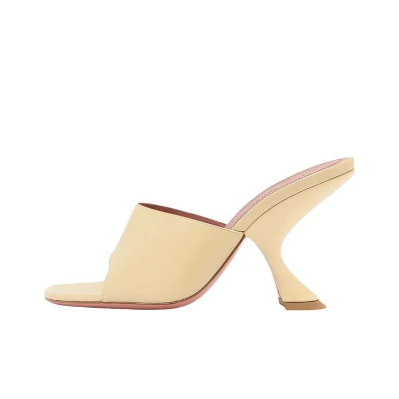 AMINA MUADDI Slide Slippers 9cm Women's Yellow-0