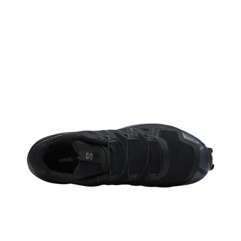 SALOMON Abrasion Resistant Breathable Low Top Running Shoes Men's Black-1