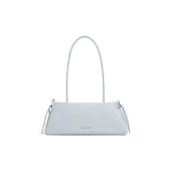 CHARLES&KEITH PU Shoulder Bag Medium Size Women's Light Pink/Noir Black/White/Sea Salt Blue