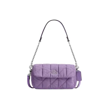 COACH Hailey Denim Crossbody Bag, Shoulder Bag Mini Women's Purple