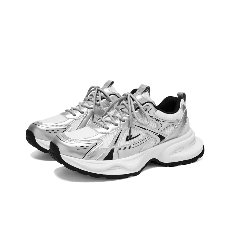 Warrior Abrasion Resistant Lightweight Height Increasing Low Top Chunky Sneakers Unisex-3