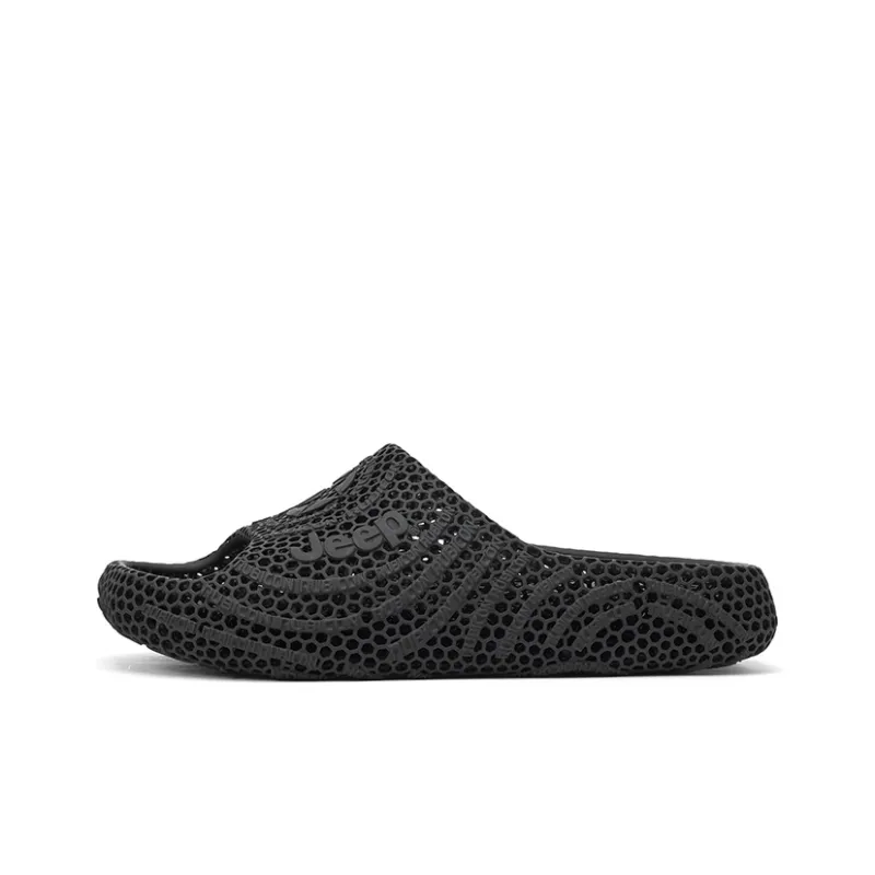 Jeep Cushioning Antibacterial Slip Resistant Quiet 3D Printed Slippers Unisex-0