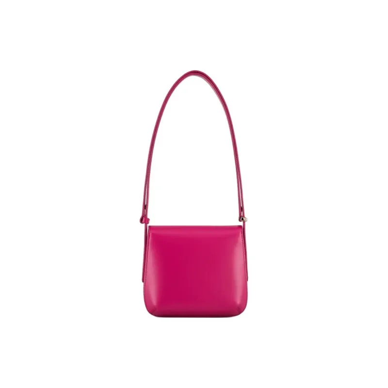 AMANI Cow Leather Shoulder Bag Trumpets Women's Rose Red-2