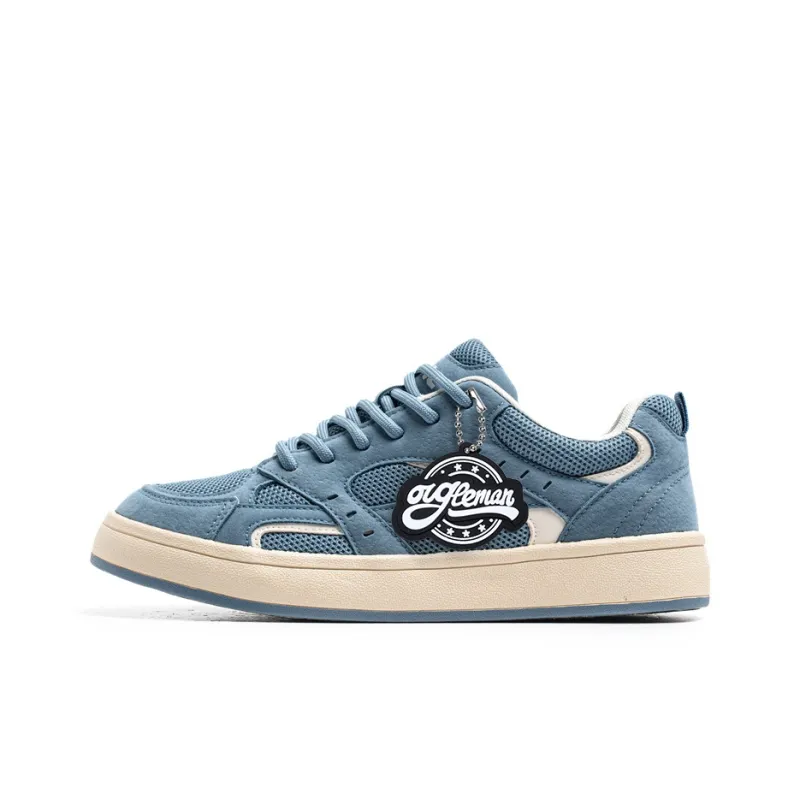 OUGLEMEN Coverage Slip Resistant And Abrasion Resistant Low Top Skateboard Shoes Men's Box-11