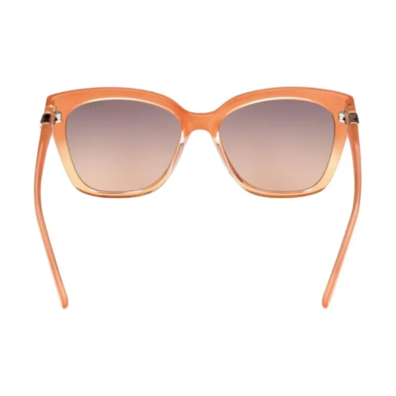 GUESS Injection Cat Eye Sunglasses Women's Orange-4