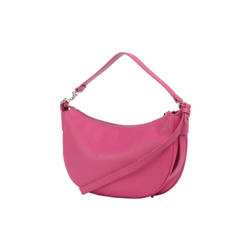 COCCINELLE Grain Leather One Shoulder Handbag Women's Pink-1