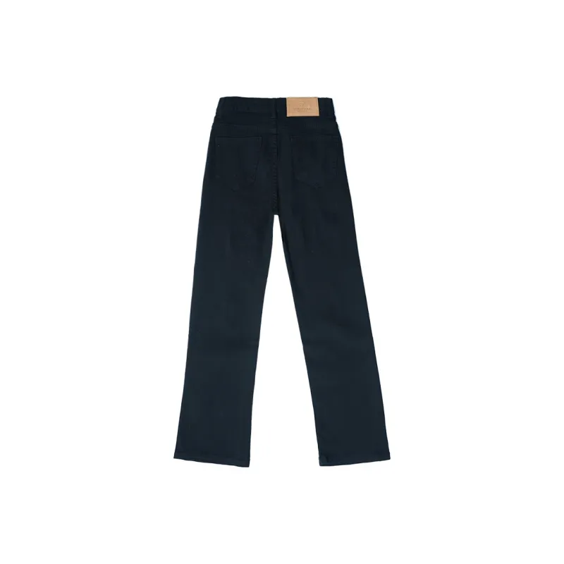 7 SEVFUN Vintage Distressed Washed Basic Draped Soft Jeans Unisex-5