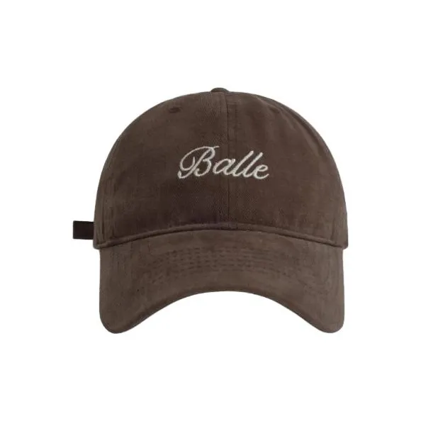 FREE RABBITⅡ Korean Style Fashion Versatile Letter Embroidery Baseball Caps Unisex-10