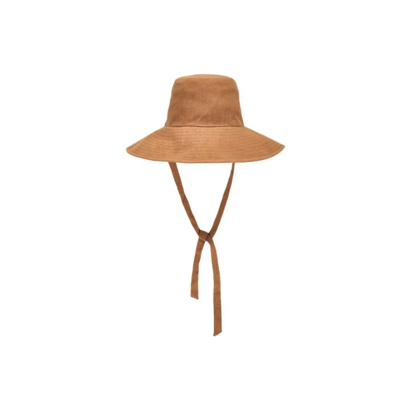Lack Of Color Linen, Cotton Bucket Hats Unisex Yellow-0