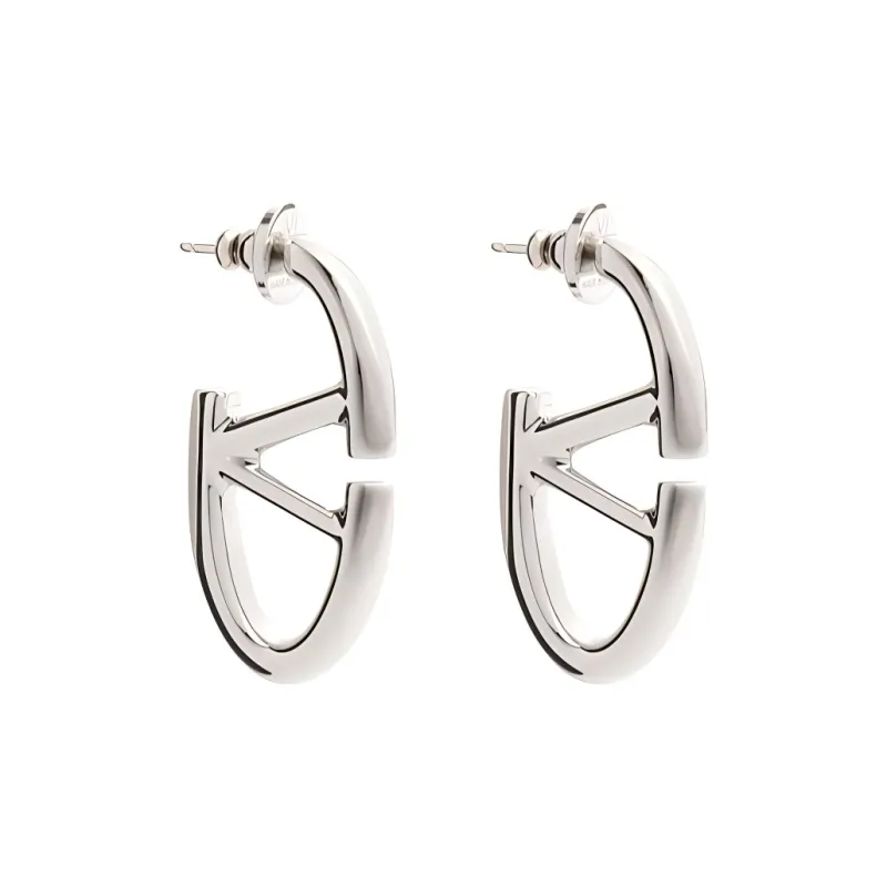 Valentino Brass Earrings Women's Silver-1