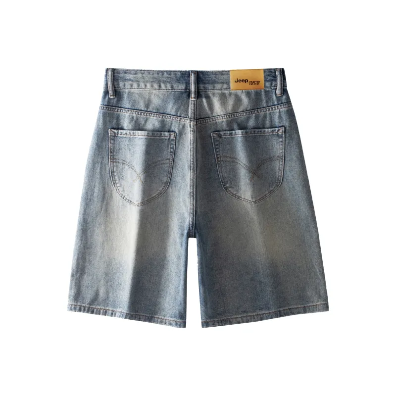 Jeep Denim Shorts Unisex Nostalgic Blue-7