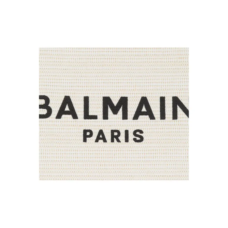 BALMAIN B ARMY Polyamide Tote Bag, Shopping Bag, Shoulder Bag Medium Size Women's Gray-5