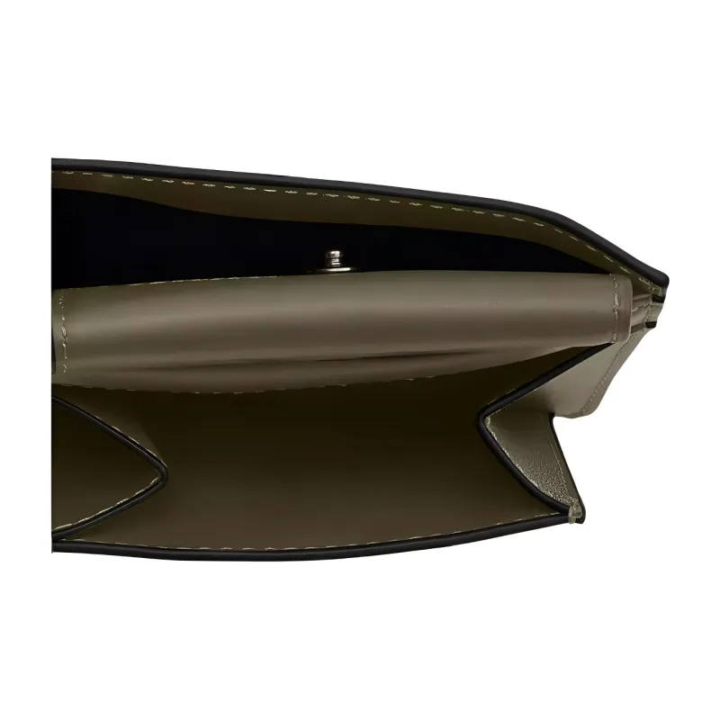 COACH Smooth Calf Leather Wallet Men's Olive Green-4